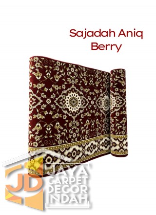 Karpet Sajadah Aniq col Berry 120x600, 120x1200, 120x1800, 120x2400, 120x3000